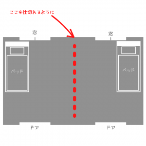 子供部屋は大きい部屋をあとから仕切れるようにしてもいいかも